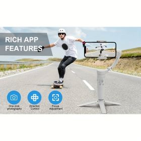 1pc 3-Axis Handheld Stabilizer: Fast Type-C Charging,Stable Triangle Support, Intuitive Control Panel, Long-lasting Battery, Lightweight